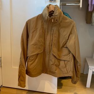 Lululemon cropped rain jacket with hidden hood